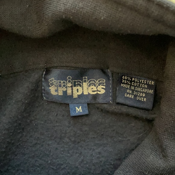 Triples Womens Full Zip Jacket Navy Blue Medium - Picture 6 of 10